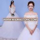 Latest design gorgeous white french lace fabric wedding dress